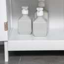 Kleankin Modern Bathroom Cabinet, Freestanding Floor Cabinet With Storage