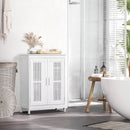 Kleankin Modern Bathroom Cabinet, Freestanding Floor Cabinet With Storage