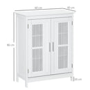 Kleankin Modern Bathroom Cabinet, Freestanding Floor Cabinet With Storage