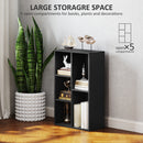 HOMCOM 2-Tier Bookshelf with 5 Open Storage Compartments