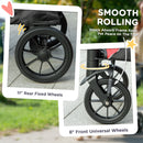 PawHut Easy Folding Pet Stroller for Large Dogs