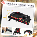 PawHut Easy Folding Pet Stroller for Large Dogs