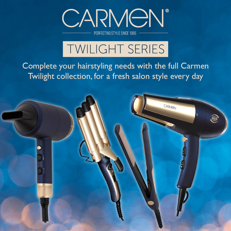 Carmen Gift Set Hair Dryer & Straightener  - Midnight Blue