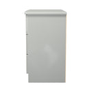 Camden 3 Drawer Chest in Grey Gloss & Dusk Grey - Ready Assembled