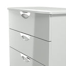 Camden 4 Drawer Deep Chest in Grey Gloss & Dusk Grey - Ready Assembled