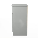 Camden 1 Drawer 2 Door Sideboard in Grey Gloss & Dusk Grey - Ready Assembled