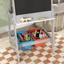 AIYAPLAY Double Sided Art Easel For Kids With Paper Roll