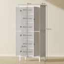 HOMCOM 176.5 cm Tall Freestanding Pantry Storage Cabinet with 4 Doors