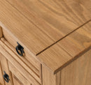 CORONA PETITE BEDSIDE - DISTRESSED WAXED PINE