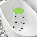 HOMCOM 360 Degree Swivel Shower Stool W/ Non-Slip Feet For Disabled Green