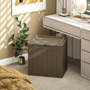 HOMCOM 107 L Plastic Storage Chest with Lock Hole and Handles