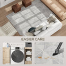 HOMCOM Non-Slip Large Rug for Living Room