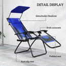 Outsunny 2 Pcs Zero Gravity Lounger Chair, Folding Reclining Chair