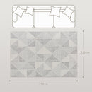 HOMCOM Non-Slip Large Rug for Living Room