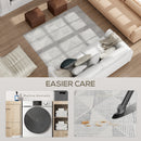 HOMCOM Non-Slip Large Rug for Living Room