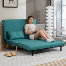 HOMCOM Click Clack Sofa Bed, 2 Seater Bed Settee for Living Room