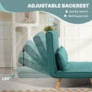 HOMCOM Click Clack Sofa Bed, 2 Seater Bed Settee for Living Room