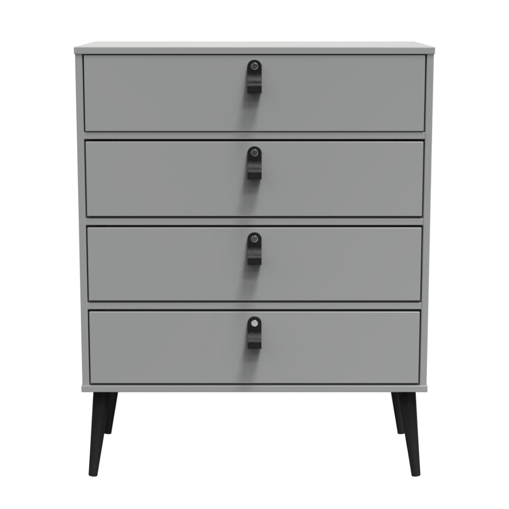 Dublin Ready Assembled Chest of Drawers with 4 Drawers Dusk Grey
