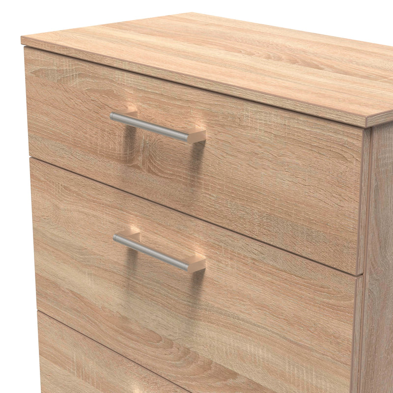 Denver Ready Assembled Chest Of Drawers with 3 Drawers - Oak