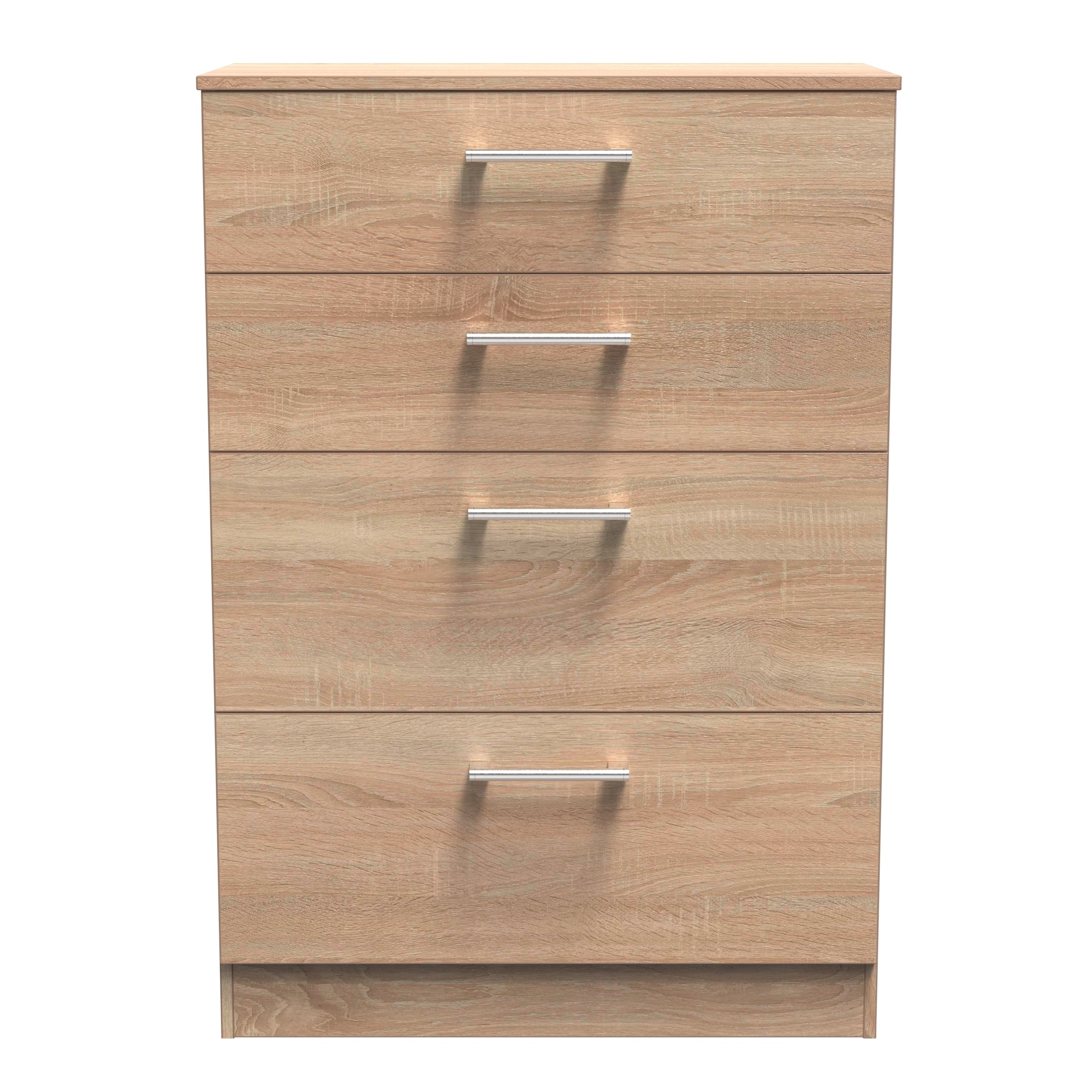 Denver Ready Assembled Chest Of Drawers with 4 Drawers Oak