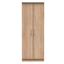 Denver Ready Assembled Wardrobe with 2 Doors - Oak