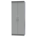 Denver Ready Assembled Wardrobe with 2 Doors - Grey