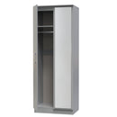 Denver Ready Assembled Wardrobe with 2 Doors and Mirror - Grey