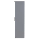 Denver Ready Assembled Wardrobe with Triple Mirror - Grey
