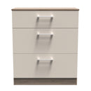 Stamford Ready Assembled Chest Of Drawers with 3 Drawers - Kashmir Matt / Darkolino