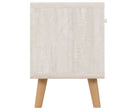 DIXIE 2 DRAWER BEDSIDE - DUSTY GREY/WHITE