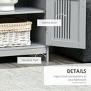 Kleankin Modern Bathroom Cabinet, Freestanding Floor Cabinet With Storage
