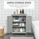 Kleankin Modern Bathroom Cabinet, Freestanding Floor Cabinet With Storage