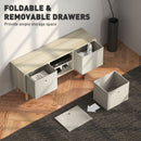 HOMCOM Modern TV Cabinet Stand w/ Shelves & Drawers