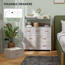 HOMCOM Bedroom Chest of Drawers 7 Drawer Dresser w/ Shelves