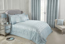 Eden - Embellished Jacquard Quilted Bedspread Set in Duck Egg