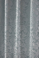 Eden - Lined Eyelet Jacquard Curtains in Duck Egg