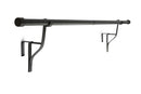 PortePole - Extendable Door Curtain Pole In Black