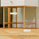 HOMCOM Bedside Tables Set of 2 with 2 Drawers for Bedroom