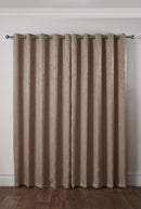 Regency - Elegant Woven Thermal Blackout Eyelet Curtains in Taupe