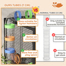 PawHut Hamster Cage, Gerbil Cage On Wheels With Storage Shelf