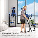 HOMCOM Adjustable Gravity Inversion Table With Safety Belt, Blue