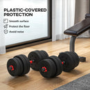 HOMCOM 30kg/20kg Adjustable 2 IN 1 Barbell Dumbbells Weight Set For Body Fitness