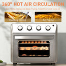 HOMCOM 24L Air Fryer Oven, Small Electric Oven, Grill, Roast, Bake, 1600W