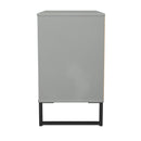 Fluted 3 Drawer Chest in Dusk Grey - Ready Assembled