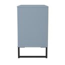 Fluted 3 Drawer Chest in Denim Blue - Ready Assembled