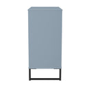 Fluted 4 Drawer Chest in Denim Blue - Ready Assembled