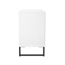 Fluted 6 Drawer Midi Chest in White Matt - Ready Assembled