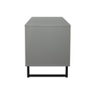 Fluted 4 Drawer Bedbox in Dusk Grey - Ready Assembled