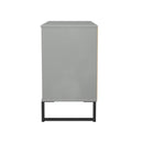 Fluted 3 Drawer TV Unit in Dusk Grey - Ready Assembled