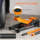 HOMCOM 2.5 Ton Low Profile Floor Jack, 7.5-47 cm Hydraulic Car Trolley Jack